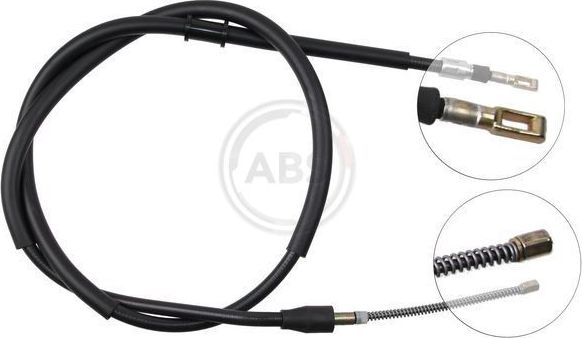 Трос ручника (тросик ручного тормоза) ABS для Audi 80 V (B4) 1991-1996. Артикул K10026