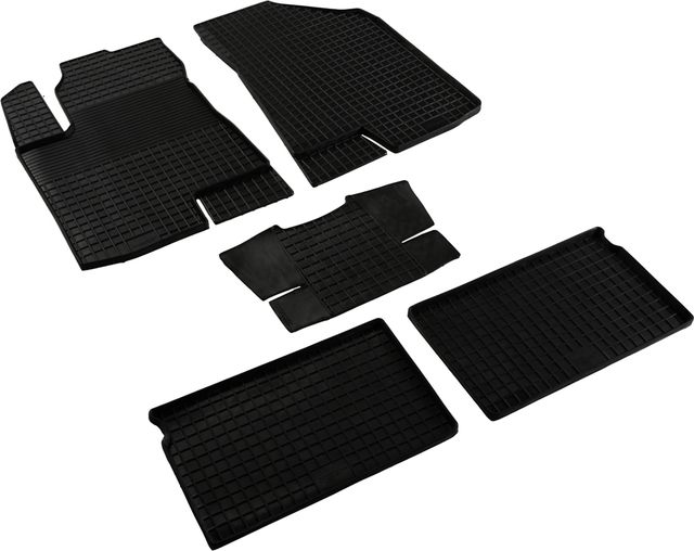 Коврики резиновые Seintex с узором сетка для салона Changan Lamore 2022-2026. Артикул 318736