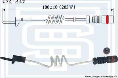 ДАТЧИК ТОРМОЗНОЙ MER SPRINTER 901904/VITO 638 (Starke). Артикул 172417