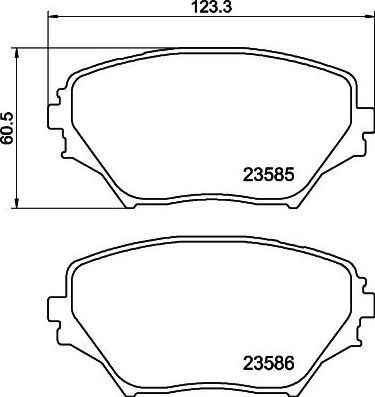Тормозные колодки Mintex. Артикул MDB2155