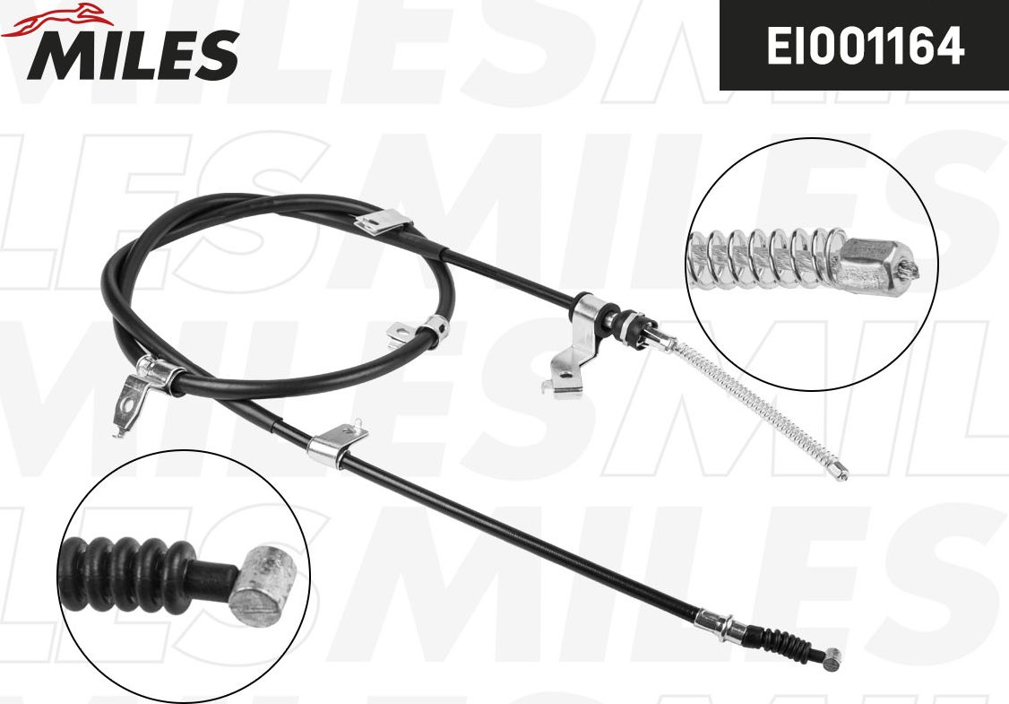 Трос ручника (тросик ручного тормоза) Miles. Артикул EI001164