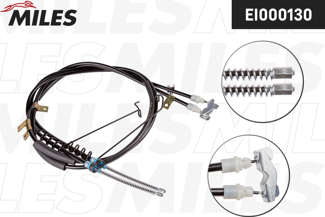 Трос ручника (тросик ручного тормоза) Miles. Артикул EI000130