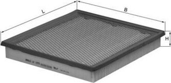 Воздушный фильтр Mahle для Jeep Grand Cherokee II (WJ) 2001-2005. Артикул LX 1273