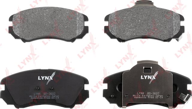 Тормозные колодки LYNXauto передние для Lifan Myway 2016-2026. Артикул BD-3602