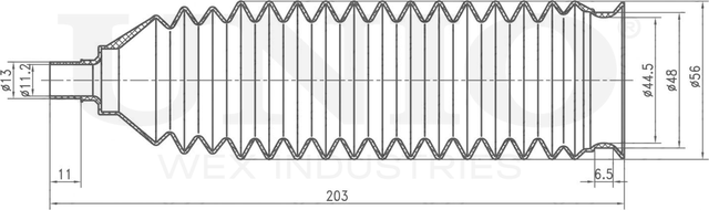 Пыльник рулевой рейки, комплект (Unio). Артикул DUC-20003K