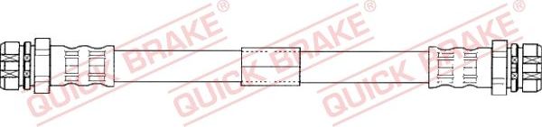 Тормозной шланг Quick Brake задний правый/левый для Volkswagen New Beetle II (A5) 2013-2019. Артикул 22.316