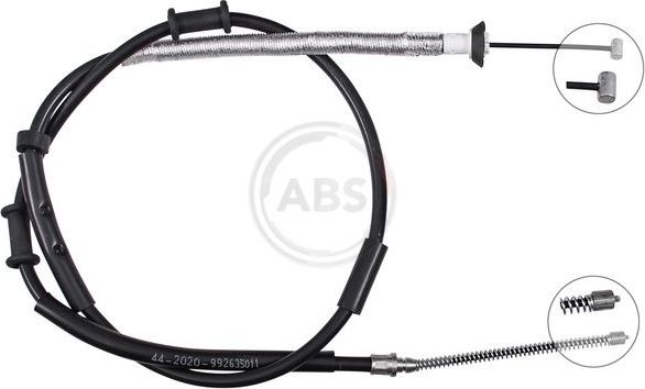 Трос ручника (тросик ручного тормоза) ABS задний левый для Fiat Punto III Punto 2012-2018. Артикул K19977