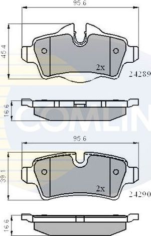 Тормозные колодки Comline Comline. Артикул CBP01759
