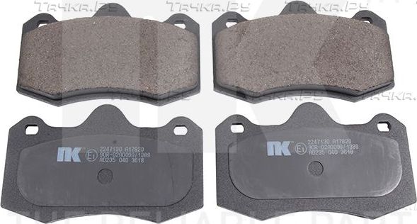 Тормозные колодки NK передние для SEAT Ibiza III 2004-2008. Артикул 2247130