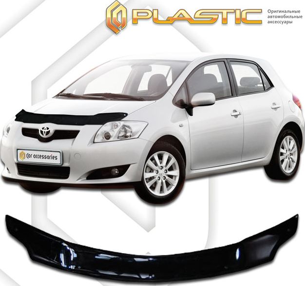 Дефлектор СА Пластик для капота (Classic черный) Toyota Auris 2007. Артикул 2010010103538