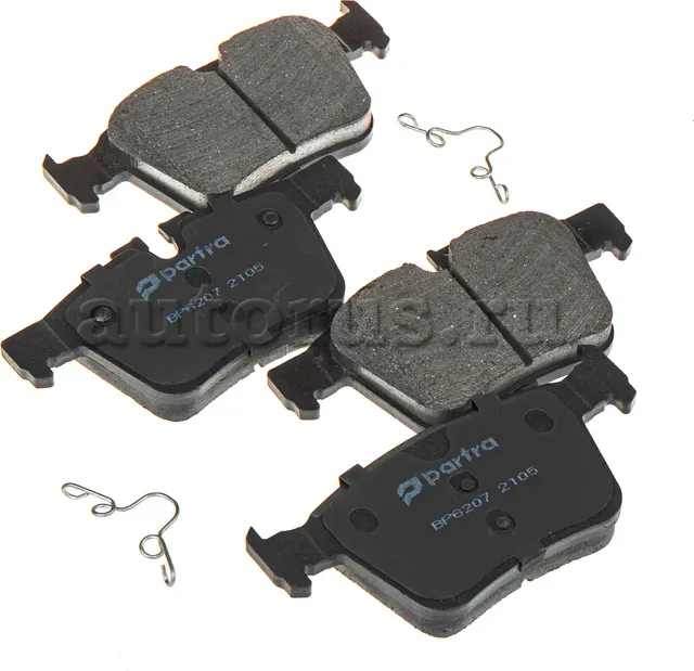 Колодки тормозные дисковые | зад прав/лев | (Partra) Partra. Артикул BP6207