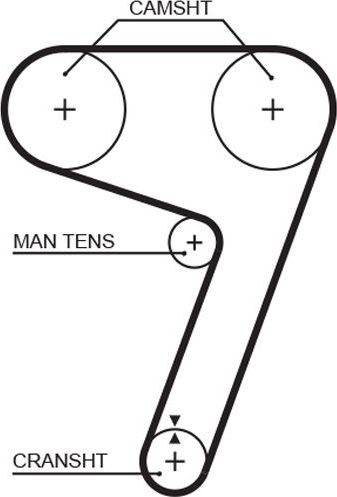 Ремень ГРМ Gates (HNBR (Hydrierter Acryl-Nitril-Butadien-Kautschuk)). Артикул 5279XS