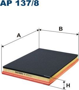 Воздушный фильтр Filtron для Renault Mascott 2004-2013. Артикул AP 137/8