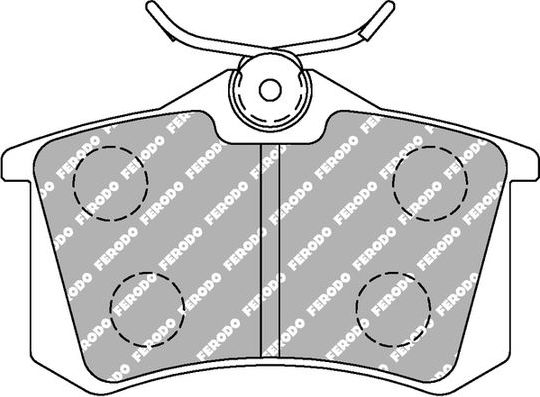 Тормозные колодки FERODO RACING DS PERFORMANCE для SEAT Ibiza II 1993-2002. Артикул FDS541