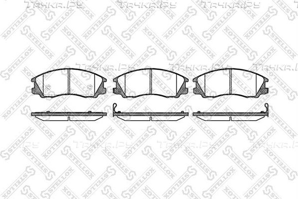 Тормозные колодки Stellox передние для Lexus IS II 2010-2013. Артикул 782 032-SX