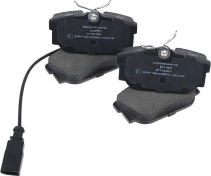 Тормозные колодки Zentparts. Артикул Z07511