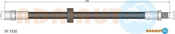 Тормозной шланг Adriauto. Артикул 57.1232