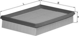 Воздушный фильтр Mahle-Knecht. Артикул LX 643