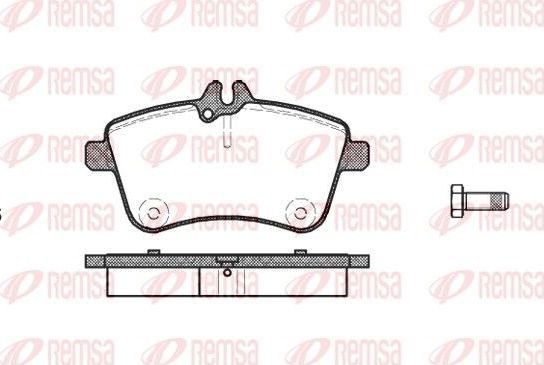 Тормозные колодки Remsa. Артикул 1130.00