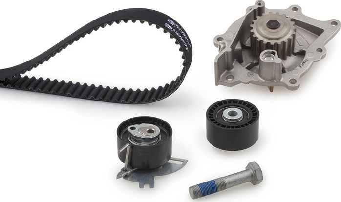 Помпа (водяной насос) с комплектом ремня ГРМ Gates PowerGrip® для Ford Edge II 2015-2018. Артикул KP25672XS