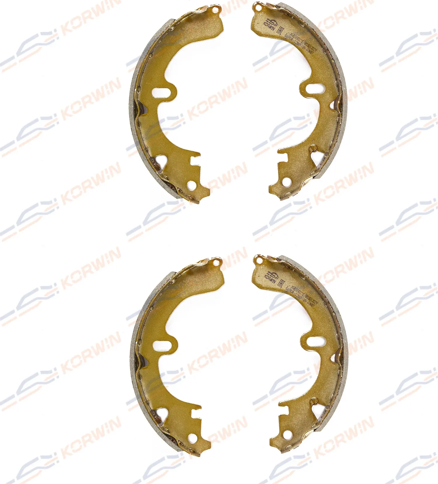 Колодки торм. барабанные зад. ECOLine. Toyota Carina (T19) 92-/Corona 91 (Korwin) Korwin. Артикул KWBS0021E