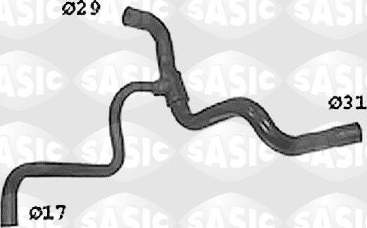 Патрубок радиатора (системы охлаждения) Sasic. Артикул SWH4295