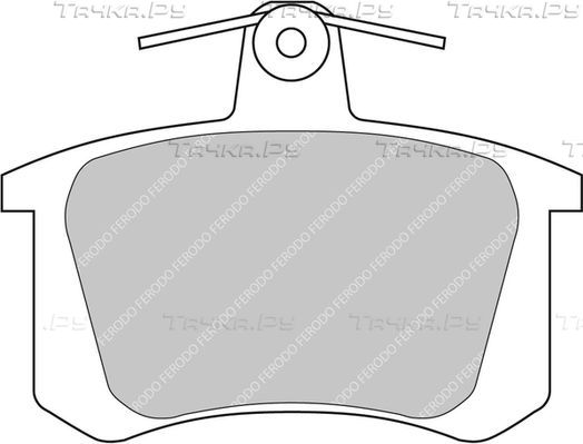Тормозные колодки FERODO RACING DS2500 для Fiat Croma I 1985-1996. Артикул FCP596H