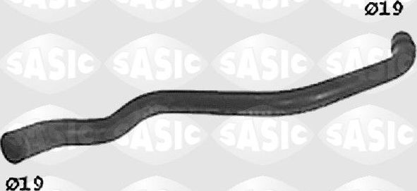 Патрубок радиатора (системы охлаждения) Sasic левый для Citroen AX 1988-1992. Артикул SWH0512