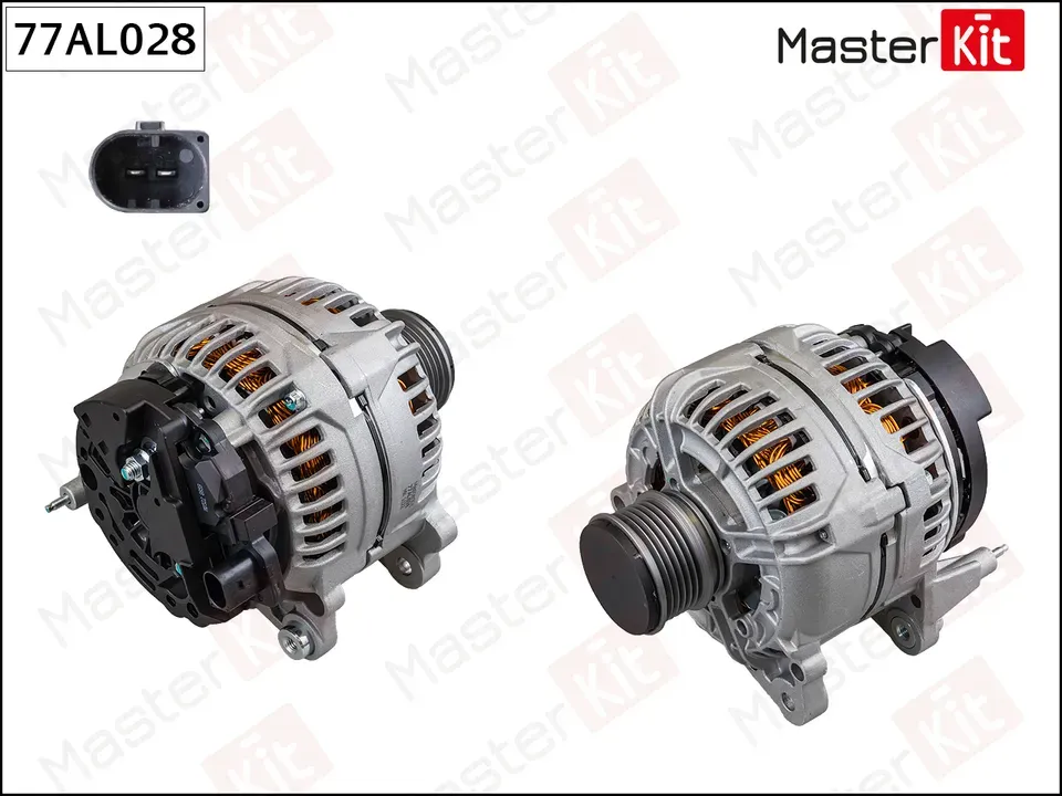 77AL028 Генератор\ AUDI/VW 1.6TDi-2.5TDi 03-09 (14V 140A) (Master KIT) Master KIT. Артикул 77al028