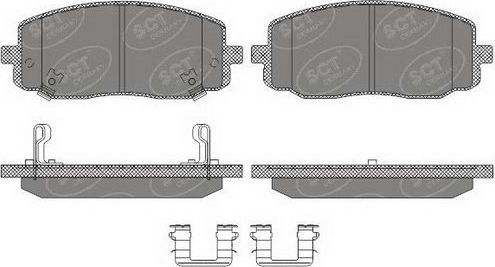 Тормозные колодки SCT-Germany. Артикул SP 617 PR