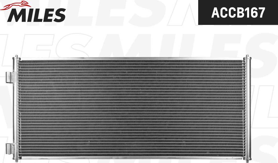 Радиатор кондиционера (конденсатор) Miles (алюминий). Артикул ACCB167
