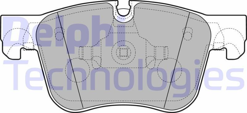 Тормозные колодки Delphi (Low-Metallic). Артикул LP3596