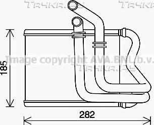 Радиатор отопителя (печки) AVA для Hyundai ix35 I 2013-2017. Артикул HY6461