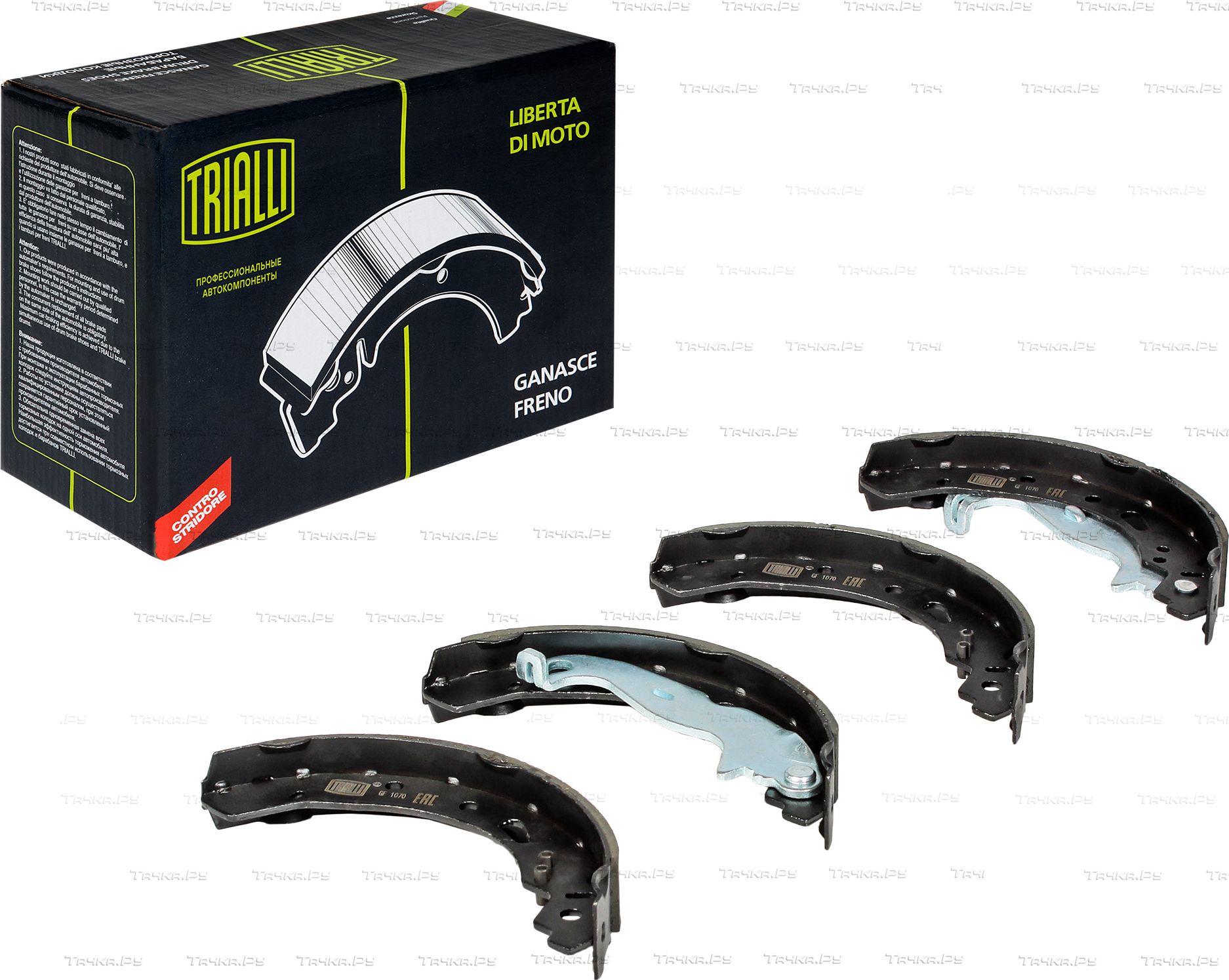 Тормозные колодки Trialli задние для Ford KA III 2016-2026. Артикул GF 1070