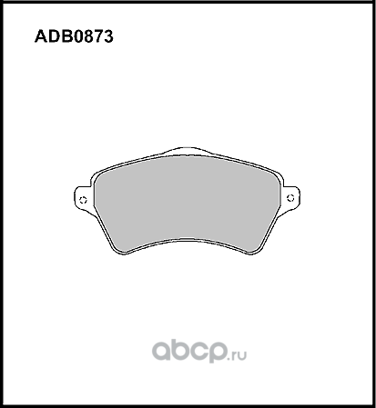 Колодки тормозные (Allied Nippon). Артикул ADB0873