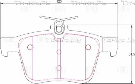 Колодки тормозные DAEWOO DAMAS 91- диск.перед. (Trialli). Артикул PF2279