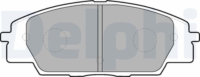 Тормозные колодки Delphi (Low-Metallic). Артикул LP1559