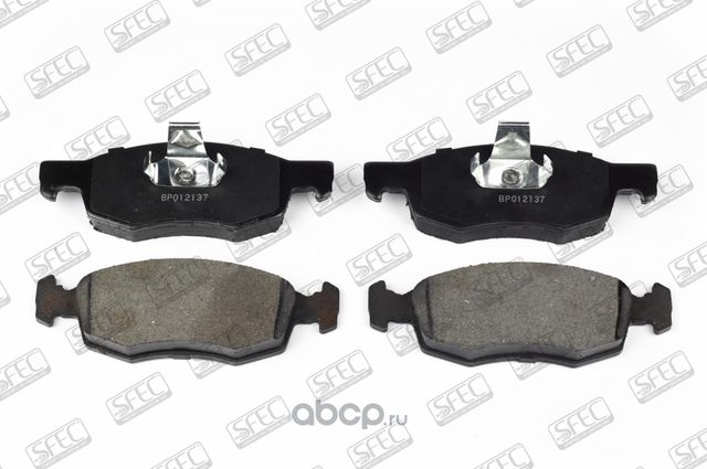 Тормозные дисковые колодки передние (Autosfec). Артикул BP012137