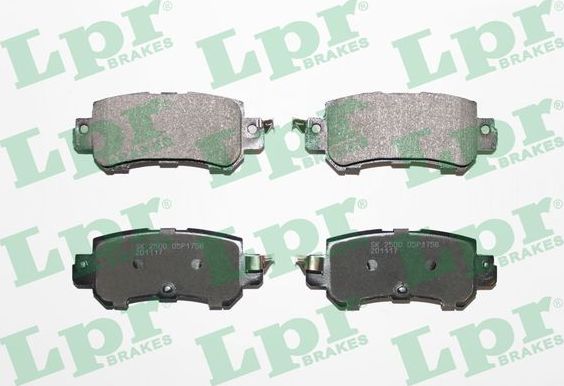 Тормозные колодки LPR. Артикул 05P1756