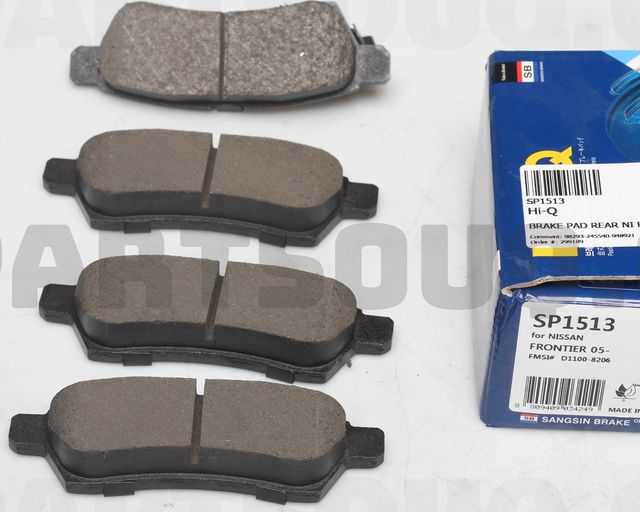 Тормозные колодки Sangsin Hi-Q. Артикул SP1513