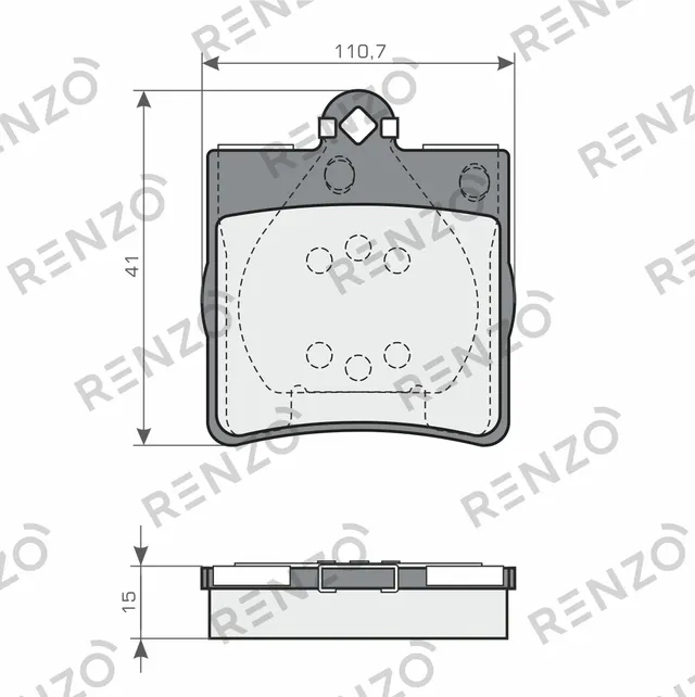 Колодки дисковые (Renzo). Артикул RNZ198