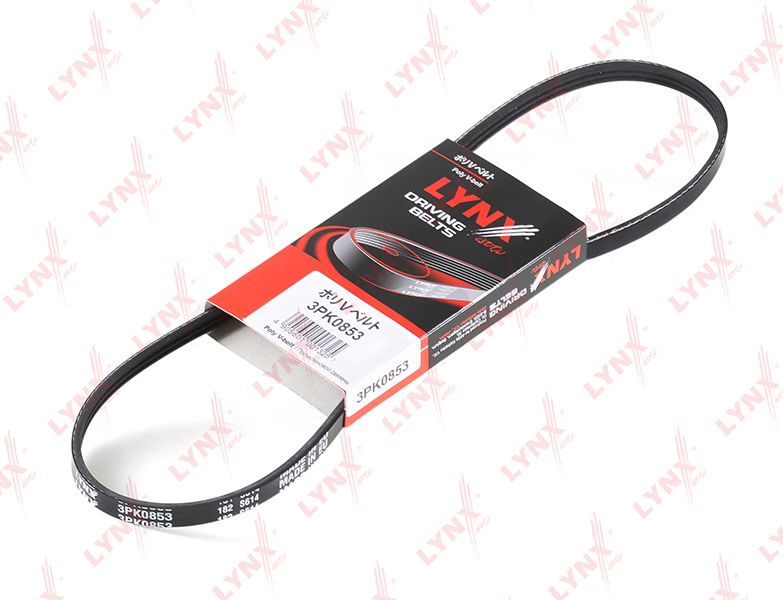 Приводной ремень поликлиновой LYNXauto. Артикул 3PK0853