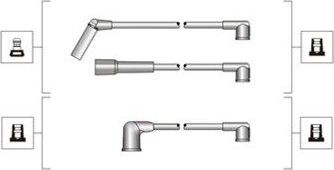 Высоковольтные провода (провода зажигания) (комплект) Magneti Marelli. Артикул 941319170001