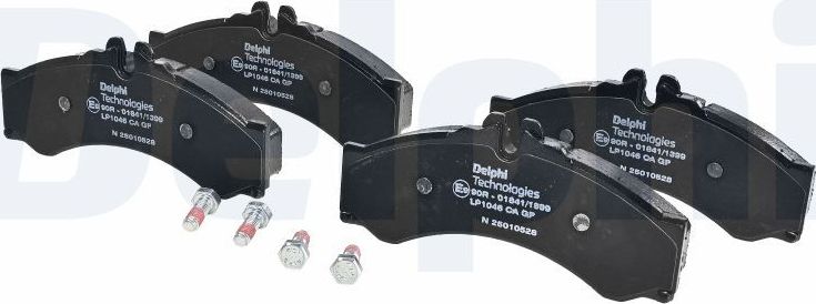 Тормозные колодки Delphi (Low-Metallic). Артикул LP1046