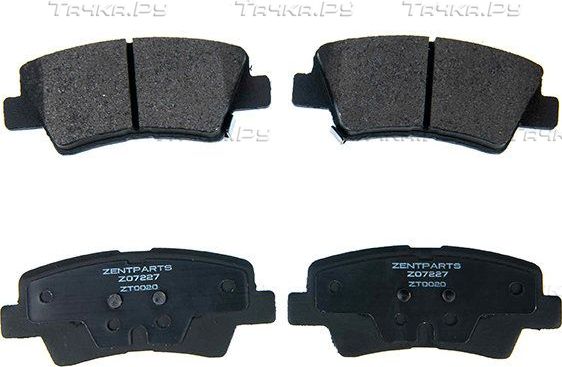 Тормозные колодки Zentparts задние для Audi 100 IV (C4) 1990-1994. Артикул Z07227