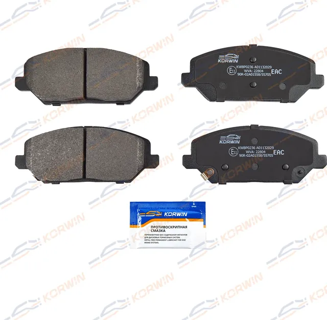 Колодки тормозные перед. Hyundai i30 (PD) 1.4MPI 17-/Kia Ceed (CD) 18 (Korwin). Артикул KWBP0236