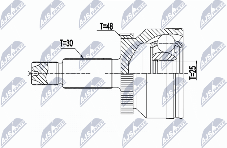 Шрус внутренний (граната) NTY. Артикул NPZ-HY-558
