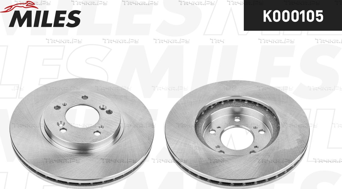 Тормозной диск Miles передний для Acura RL I 2000-2004. Артикул K000105