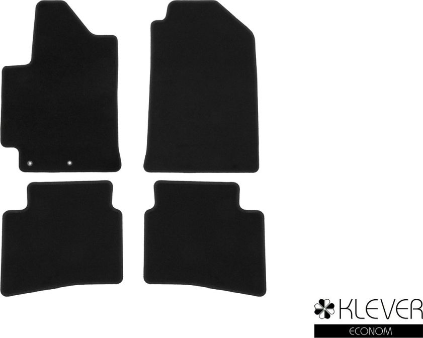 Коврики Klever Econom для салона Kia Rio IV седан 2017-2026. Артикул KLEVER01255501200k