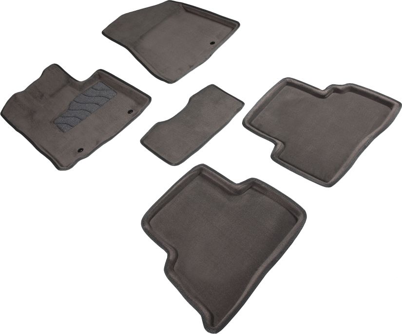 Коврики Seintex 3D ворсовые для салона Kia Sportage IV 2016-2018 Серые. Артикул 88392